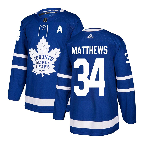 Men's Toronto Maple Leafs #34 Auston Matthews 2021 Blue Stitched NHL Jersey